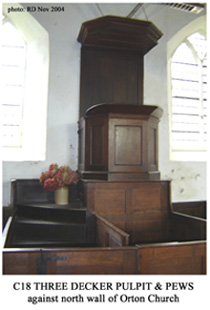 Orton pulpit