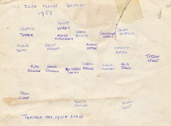 Class of 1958 names